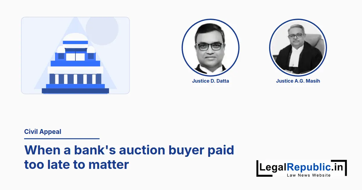 Supreme Court Quashes SARFAESI Auction Sale After Buyer Paid Balance supreme-court-quashes-sarfaesi-auction-sale-after-buyer-paid-balance